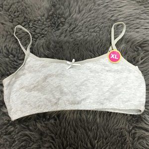 Maidenform | Girl's Underwear Crop Bra | Size XL | Grey